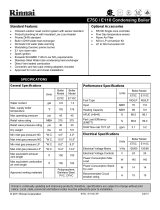 Rinnai E110CRN Specification