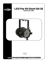 SHOWTEC LED PAR 64 kurz Q4-18 schwarz User manual