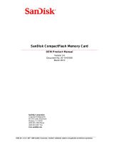 SanDisk SDCFXPS-032G-X46 User manual