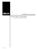 Dacor EDW24 Installation guide