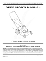 MTD Series 580 Owner's manual