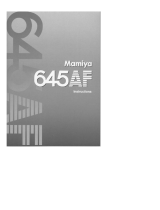 Mamiya 645AF User manual