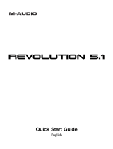 M-Audio REVOLUTION 5.1 Quick start guide