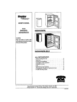 Danby Millennium DAR254W Owner's manual