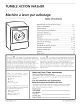 Electrolux Full Size Tumble Action Washer Owner's manual