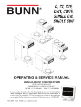 Bunn-O-Matic SINGLE CWF User manual