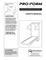 Weslo WLTL29400 User manual