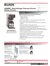 Bunn-O-Matic AXIOM-DV-TC Datasheet