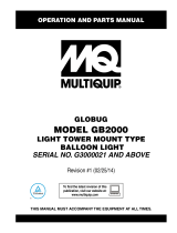 MQ Multiquip GB2000-CSA User manual