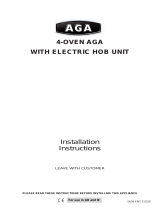 AGA ELECTRIC HOB UNIT Owner's manual