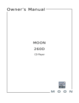 moon 260D / CD-1 User manual