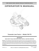 MTD 771 Owner's manual