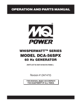 MQ Power Power WHISPERWATT DCA-56SPX User manual