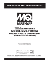 MQ Multiquip Micasa MVC-70H User manual