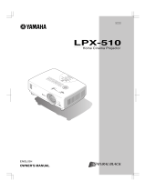 Yamaha LPX510 - LCD Projector - HD 720p User manual