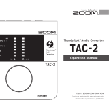 Zoom TAC-2 User manual