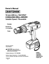 Craftsman 315222560 Owner's manual