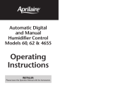 Aprilaire 62 User manual