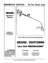 Craftsman WEEDWACKER 358.797150 Owner's manual