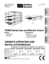 Middleby Marshall PS555G User manual