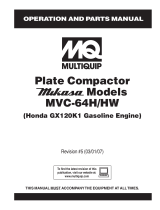 MQ Multiquip MVC-HW User manual