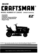 Craftsman EZ3 917.259340 Owner's manual