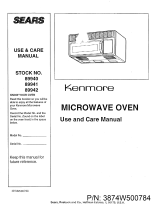 Kenmore 721.89941490 Owner's manual