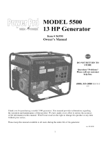 WEN POWER Power Pro 5500 Owner's manual