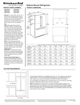 KitchenAid 25 Cu. Ft. 36-Width Standard Depth French Door Refrigerator with Interior Dispense Installation guide