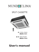 MUND CLIMA Series MUCS-C/H “Cassette ON/OFF ” Owner's manual