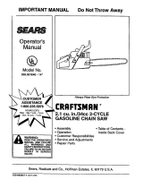 Craftsman 358.351040 Owner's manual