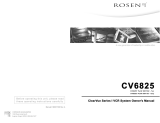 Rosen Entertainment Systems ClearVue Overhead Monitor User manual
