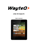 WayteQ xTAB-70i Owner's manual