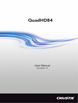 Christie QuadHD84 User manual