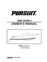 PURSUIT 2004 Denali-2665 Owner's manual