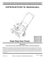 MTD S261 Owner's manual