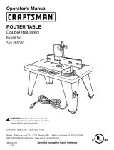 Craftsman 315265030 Owner's manual