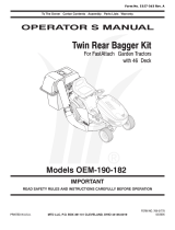 MTD 46in Twin Bagger User manual