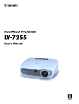 Canon LV-7255 User manual
