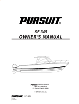 PURSUIT SF 345 Owner's manual