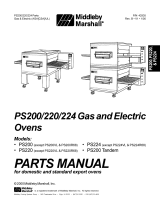 Middleby PS200 series User manual