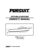 PURSUIT 2470 WALKAROUND Owner's manual