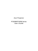 Acer P7203 User manual