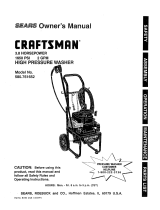 Craftsman HIGH PRESSURE WASHER 580.76225 User manual
