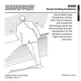 Shure E500 User guide