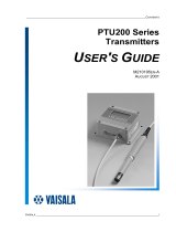 Vaisala PTU200 Series User manual