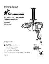 COMPANION 315101000 Owner's manual