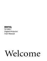 BenQ W1000+ User manual