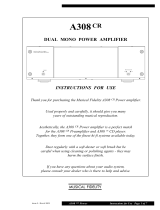 Musical Fidelity A308cr User manual