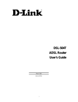 Dlink DSL-504 Owner's manual